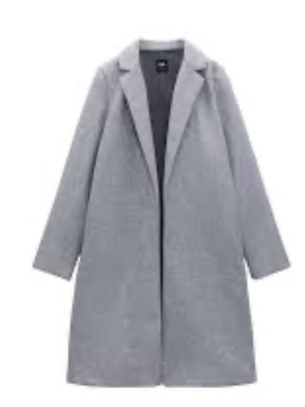 Zara Faux Felt/Soft Open-Front Longline Coat Never Worn